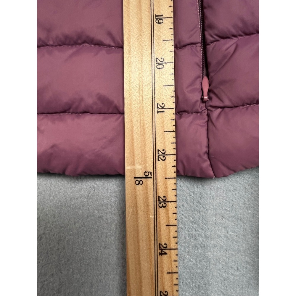 CREAM Lightweight Down Puffer Jacket CroppedMauve Purple Size 44 YKK Zip - Picture 6 of 8